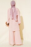 Merterium Kadın Pudra Tunik Pantolon Alt Üst Takım 6663