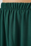 Merterium Kadın Uzun Ayrobin Etek 8050 - Zümrüt Yeşili