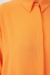 Merterium Kadın Uzun Gömlek Tunik 5945 - Turuncu