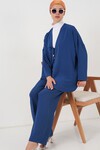 Kadın Ayrobin Kimono Pantolon İkili Takım 6739 - İndigo