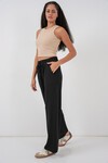 Kadın Fitilli Pantolon 30053 - Siyah
