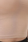 Kadın İp Askılı Basic Crop Büstiyer 973 - Krem