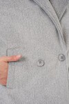 Kadın Kısa Kaşe Ceket 0725 - A.Gri