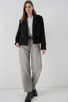Kadın Kısa Kaşe Ceket 0725 - Siyah