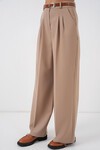 Kadın Yüksek Bel Palazzo Pantolon 30051 - Bej