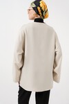 Keten Tesettür Kimono 5968 - Ekru
