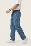 Erkek Rahat Kesim Baggy Jean Pantolon 30074 - İndigo