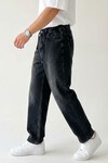 Erkek Rahat Kesim Baggy Jean Pantolon 30075 - Siyah