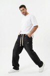 Erkek Rahat Kesim Baggy Jean Pantolon 30073 - Siyah