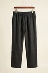 Erkek Rahat Keten Pantolon 30118 - Siyah