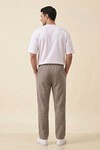 Erkek Rahat Keten Pantolon 30118 - Vizon