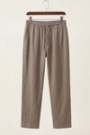 Erkek Rahat Keten Pantolon 30118 - Vizon