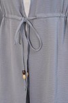 Kadın Ayrobin Kimono Pantolon İkili Takım 30101 - Gri