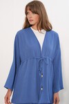 Kadın Ayrobin Kimono Pantolon İkili Takım 30101 - İndigo