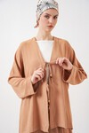 Kadın Ayrobin Kimono Pantolon İkili Takım 6739 - Bisküvi