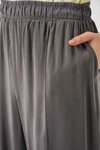 Kadın Beli Lastikli Bol Paça Pantolon 30087 - Antrasit