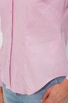 Kadın Klasik Yaka Basic Gömlek 20398 - Pembe